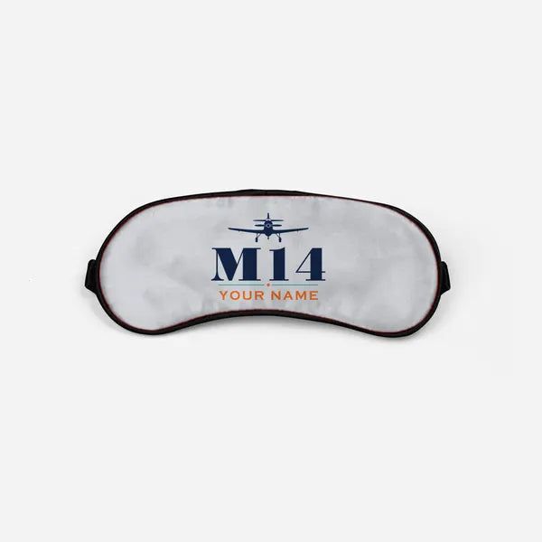 Miles M.14 Magister - Heritage + Name - Sleep Mask - Light Gray