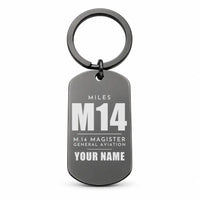 Thumbnail for Miles M.14 Magister - Key Chain - Tag + Name - Black