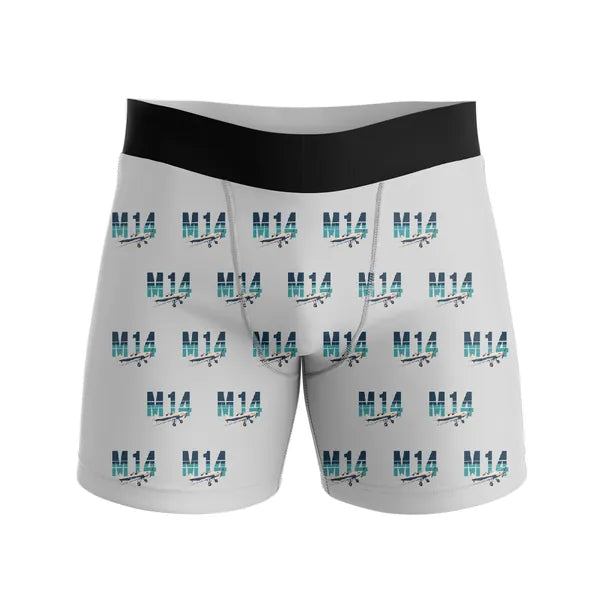 Miles M.14 Magister - Men Boxers - Original Pattern - Light Gray