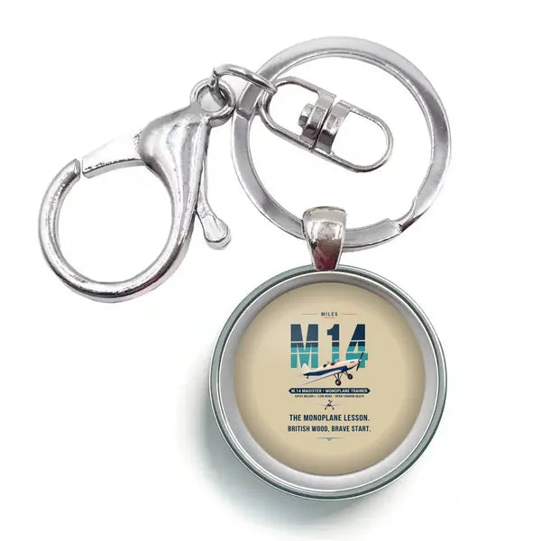 Miles M.14 Magister - Original - Circle Key Chain - Beige