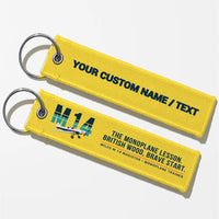 Thumbnail for Miles M.14 Magister Aviator Key Chains - Yellow - Original - Personalized