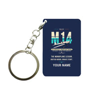 Thumbnail for Miles M.14 Magister - Original + Name - Key Chain - Navy Blue