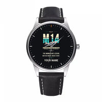 Thumbnail for Miles M.14 Magister - Original + Name - Leather Strap - Black Leather Strap