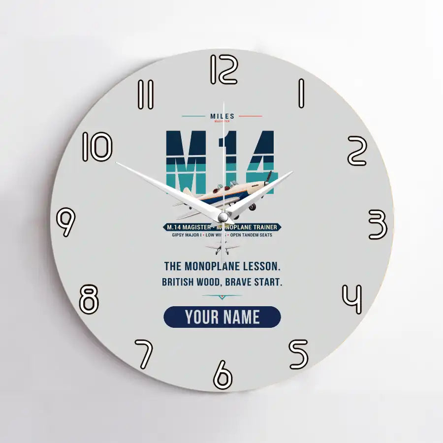 Miles M.14 Magister - Original + Name - No Frame - Light Gray