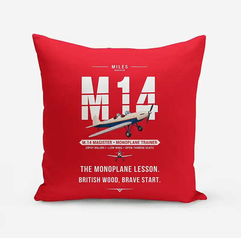 Miles M.14 Magister - Original - Pillow - Red
