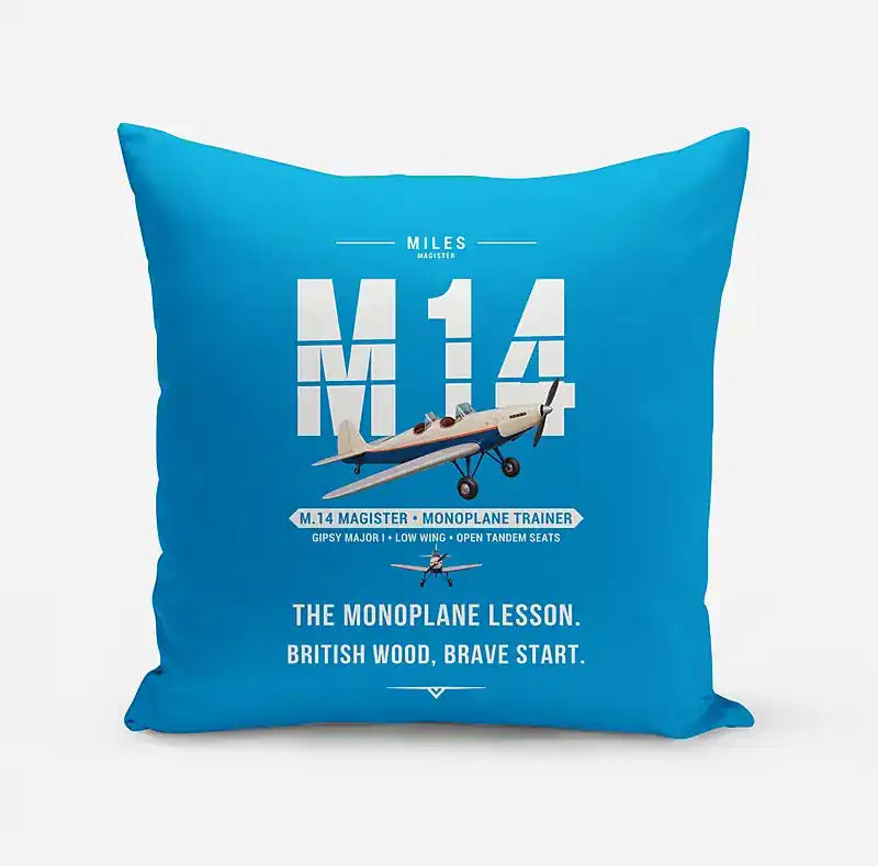 Miles M.14 Magister - Original - Pillow - Turquoise