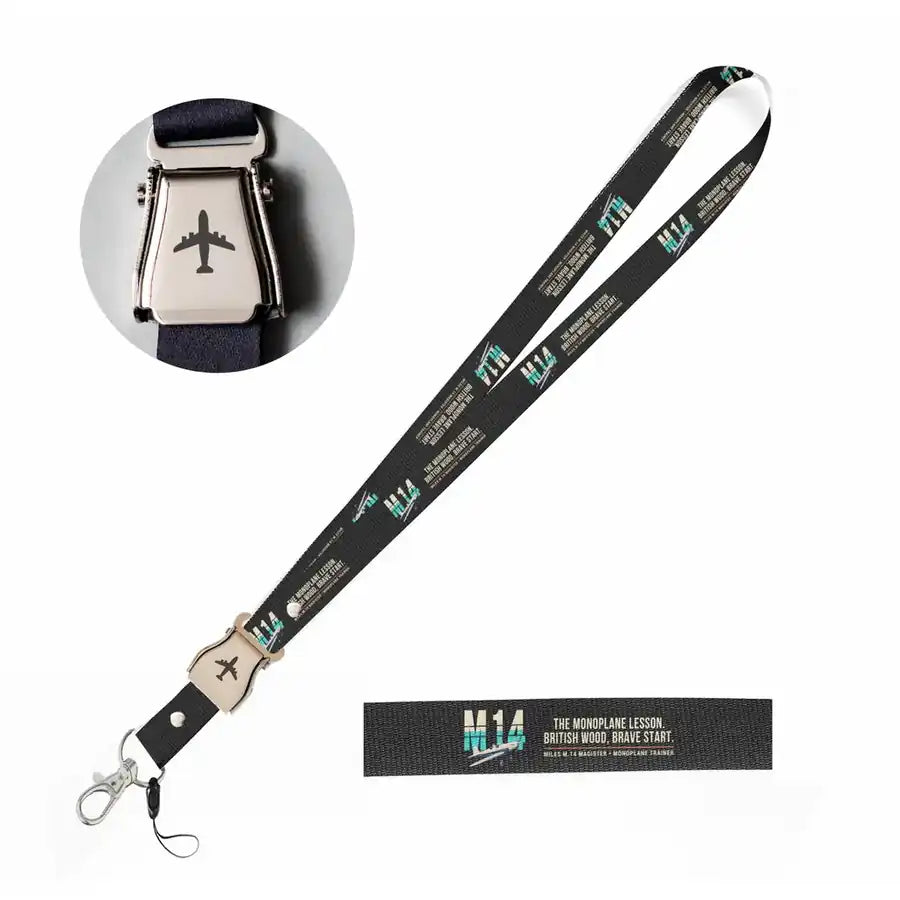 Miles M.14 Magister Lanyard & ID Holders seat belt lanyard - Original - Black