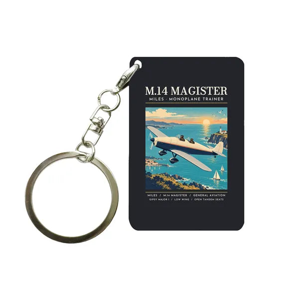 Miles M.14 Magister - Poster - Key Chain - Black