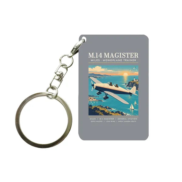 Miles M.14 Magister - Poster - Key Chain - Gray
