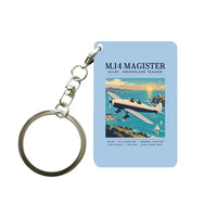 Thumbnail for Miles M.14 Magister - Poster - Key Chain - Light Blue