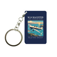 Thumbnail for Miles M.14 Magister - Poster - Key Chain - Navy Blue