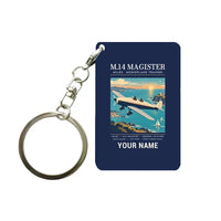 Thumbnail for Miles M.14 Magister - Poster + Name - Key Chain - Navy Blue