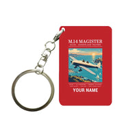 Thumbnail for Miles M.14 Magister - Poster + Name - Key Chain - Red