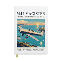 Thumbnail for Miles M.14 Magister - Poster - Notebook - White