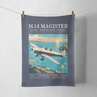 Thumbnail for Miles M.14 Magister - Poster - Towel - Navy Blue