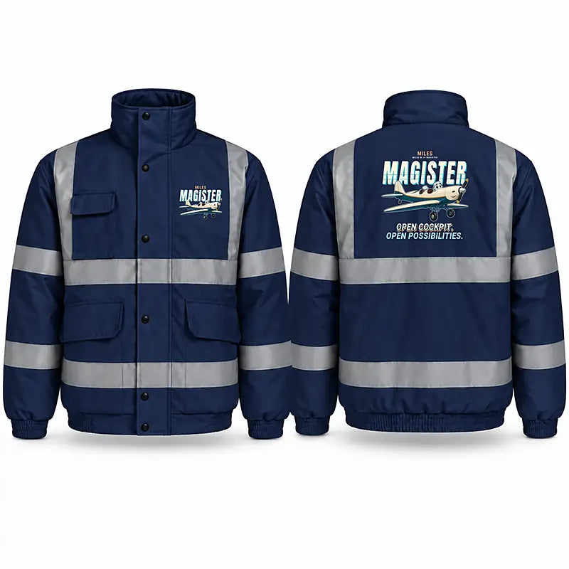 Miles M.14 Magister Reflective Winter Jackets - Cartoon - Navy Blue