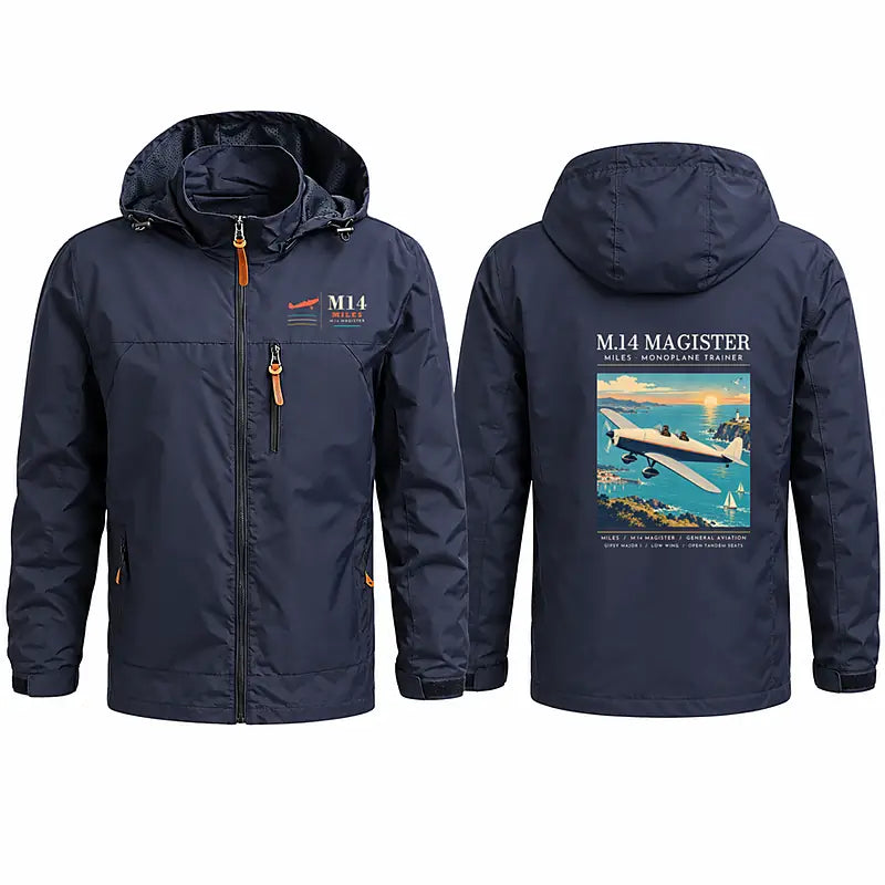 Miles M.14 Magister Stylish Jackets - Hooded Windbreaker - Poster - Navy Blue