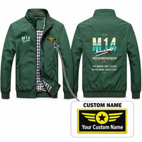Thumbnail for Miles M.14 Magister Stylish Jackets - Stand Collar - Original + Name - Green