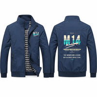 Thumbnail for Miles M.14 Magister Stylish Jackets - Stand Collar - Original - Navy Blue