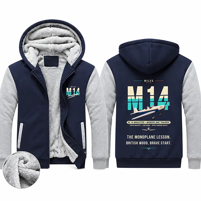 Miles M.14 Magister Zipped Sweatshirts - Original - Navy & Gray