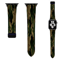 Thumbnail for Military Camouflage Army Green Designed Soft Silicone Apple Watch Bands