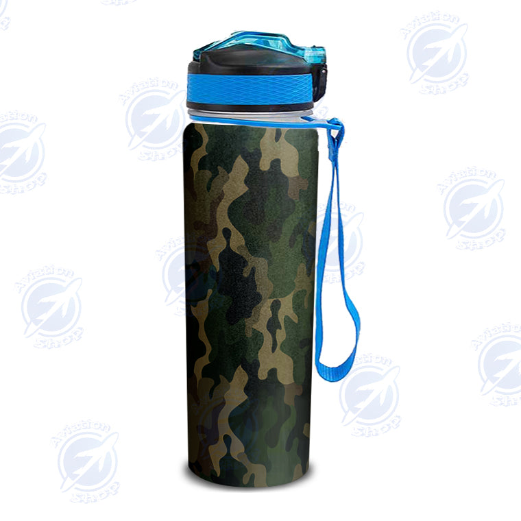 Military Camouflage Army Green Designed Sports Kettles
