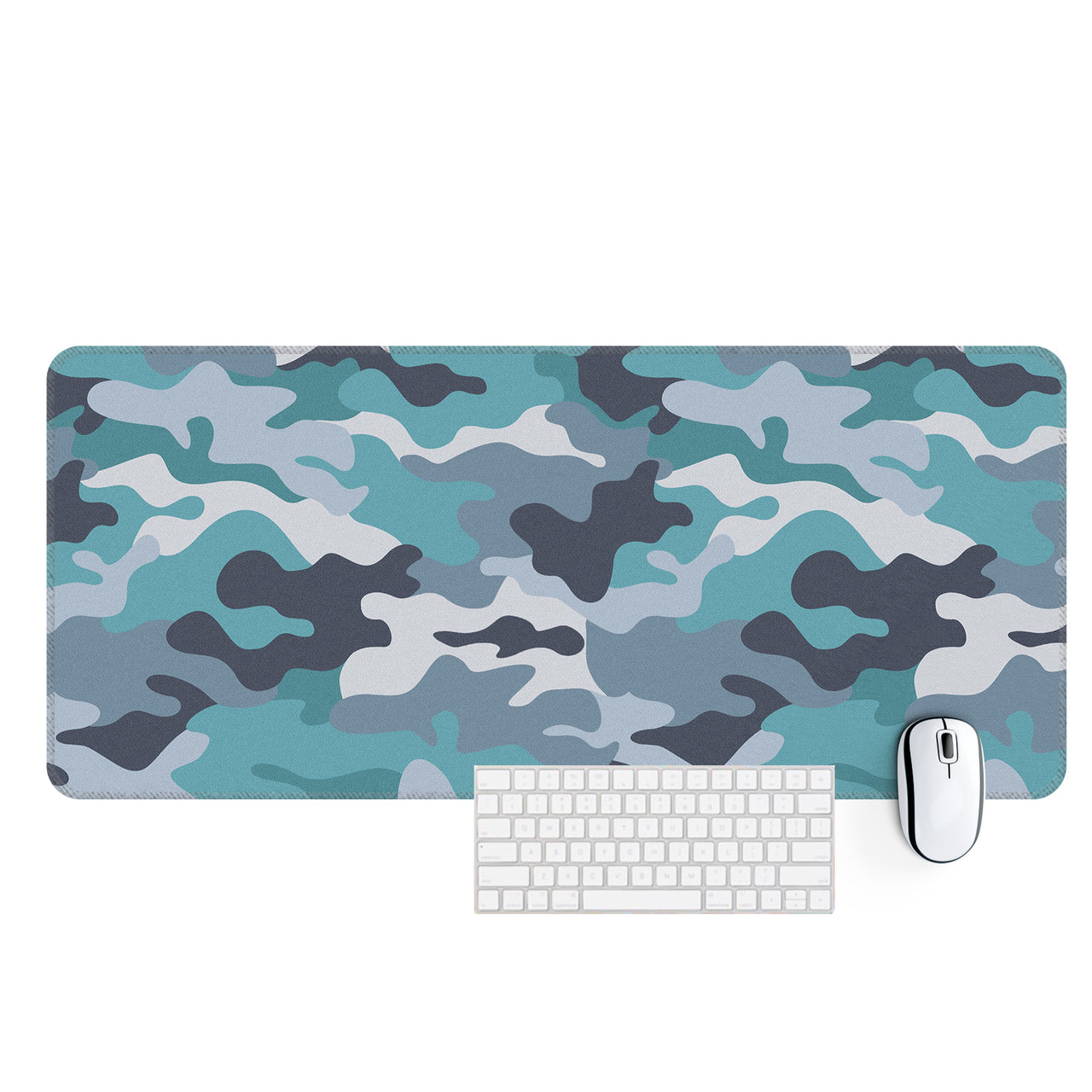 Military Camouflage Green Designed Desk Mats
