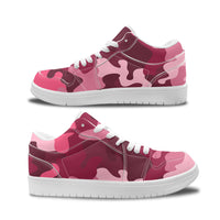 Thumbnail for Military Camouflage Red Designed Fashion Low Top Sneakers & Shoes