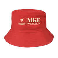 Thumbnail for Milwaukee Mitchell International Airport (MKE) summer hat - red
