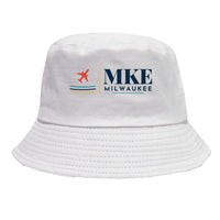 Thumbnail for Milwaukee Mitchell International Airport (MKE) summer hat - white
