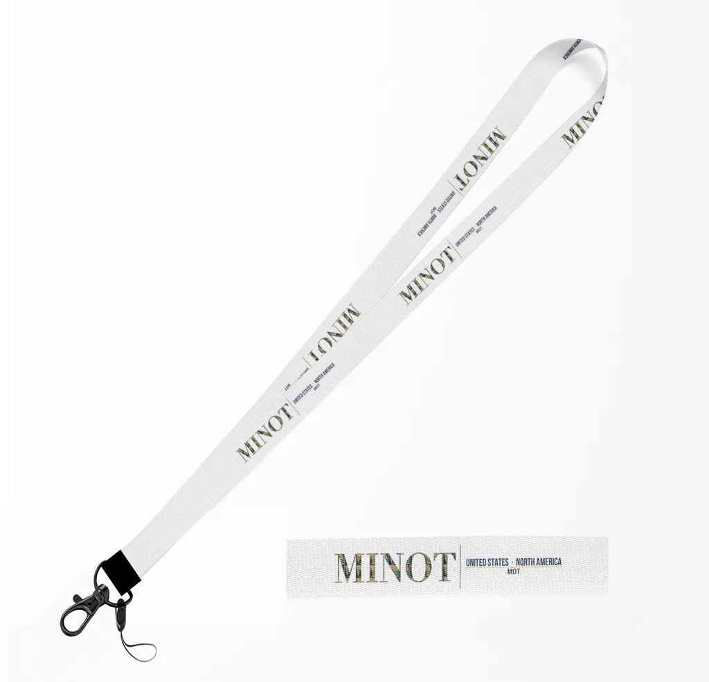 Minot City Series lanyard - white