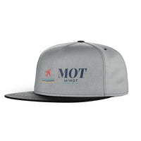 Thumbnail for Minot International Airport (MOT) snapback - gray & black