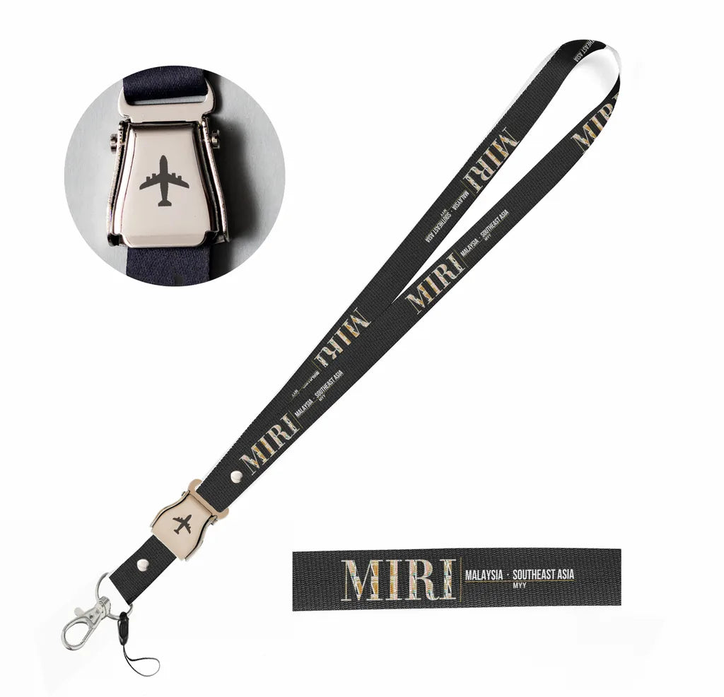 Miri City Series seat belt lanyard - black