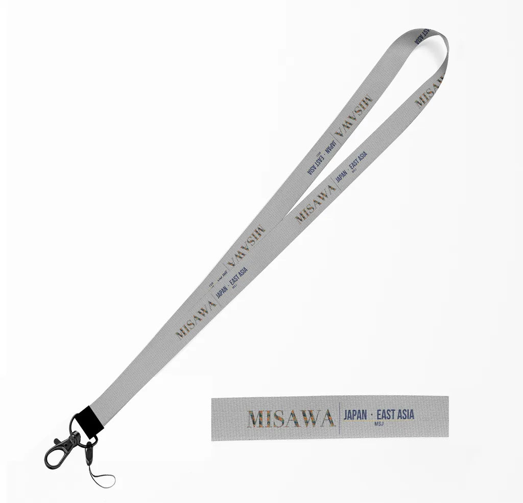 Misawa City Series lanyard - light gray
