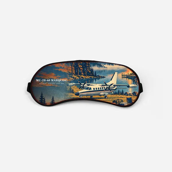 Mitsubishi MU-2B-60 Marquise - 3D + Name - Sleep Mask - Full Print