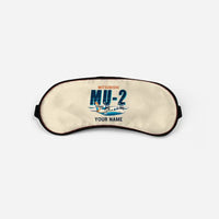 Thumbnail for Mitsubishi MU-2B-60 Marquise - Cartoon + Name - Sleep Mask - Beige