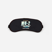 Thumbnail for Mitsubishi MU-2B-60 Marquise - Cartoon + Name - Sleep Mask - Black