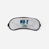 Thumbnail for Mitsubishi MU-2B-60 Marquise - Cartoon + Name - Sleep Mask - Light Gray