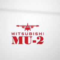 Thumbnail for Mitsubishi MU-2B-60 Marquise - Heritage Die-Cut - Red - Die-Cut - Close-up