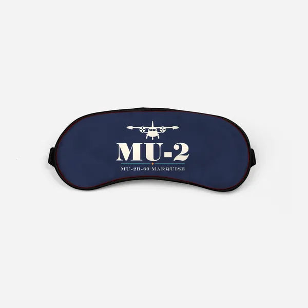 Mitsubishi MU-2B-60 Marquise - Heritage - Sleep Mask - Navy Blue