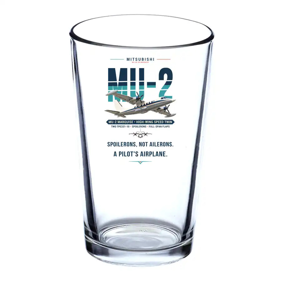 Mitsubishi MU-2B-60 Marquise - Original - Beer & Water Glass