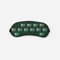 Thumbnail for Mitsubishi MU-2B-60 Marquise - Original Pattern - Sleep Mask - Dark Green