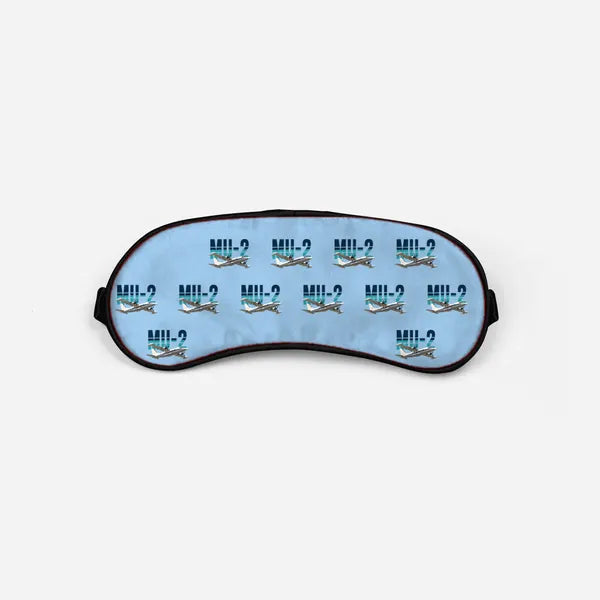Mitsubishi MU-2B-60 Marquise - Original Pattern - Sleep Mask - Light Blue