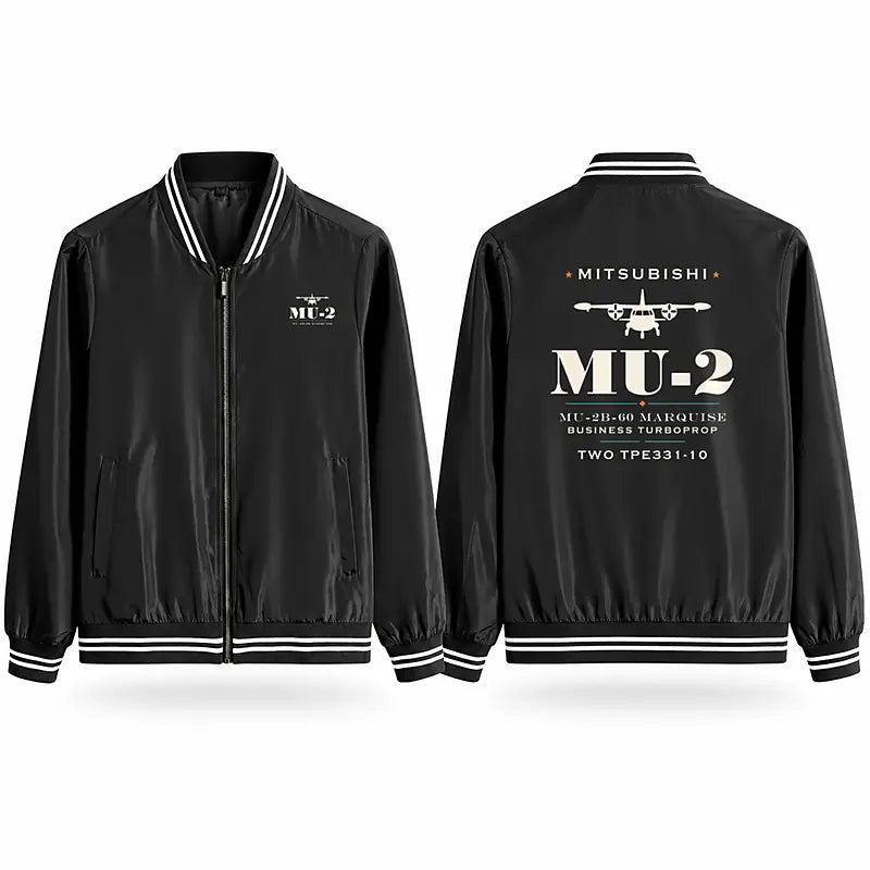 Mitsubishi MU-2B-60 Marquise Stylish Jackets - Baseball Collar - Heritage - Black