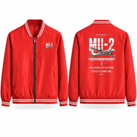 Thumbnail for Mitsubishi MU-2B-60 Marquise Stylish Jackets - Baseball Collar - Original - Red