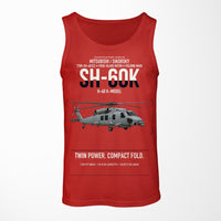 Thumbnail for Mitsubishi Sikorsky SH-60K design on red tank top