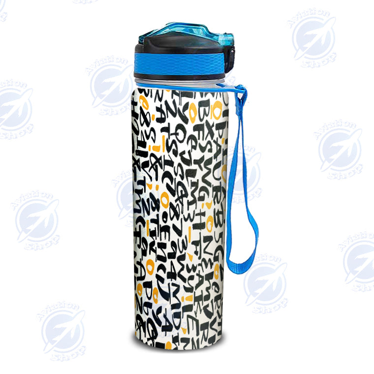 Mixed Letters Designed Sports Kettles