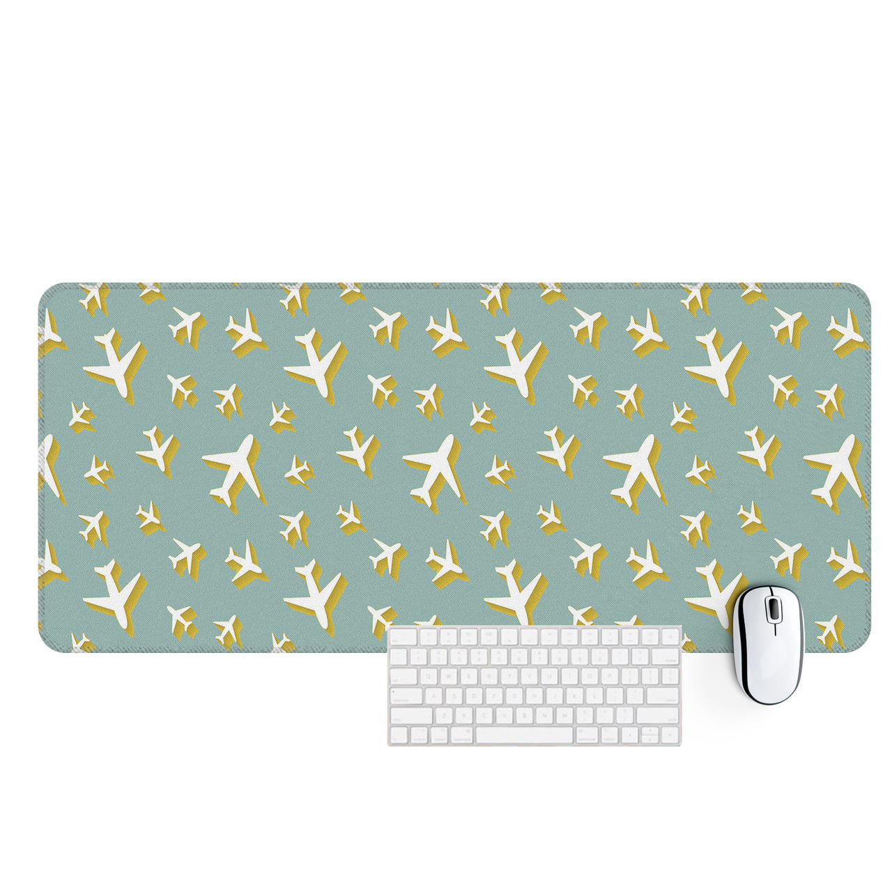 Mixed Size Airplanes Designed Desk Mats