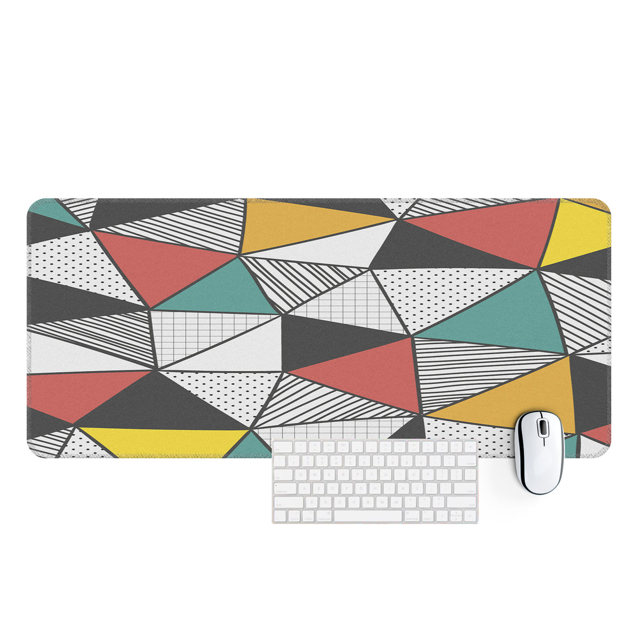 Mixed Triangles Designed Desk Mats