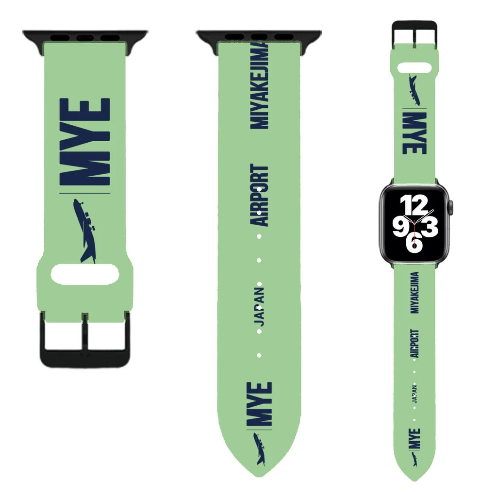 WBV6 | Miyakejima Airport MYE | Light Green (Metal Buckle)